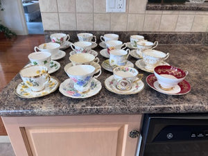 Bone China Misc Cup & Saucer Lot