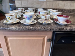 Bone China Misc Cup & Saucer Lot