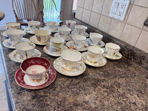 Bone China Misc Cup & Saucer Lot