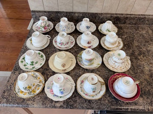 Bone China Misc Cup & Saucer Lot