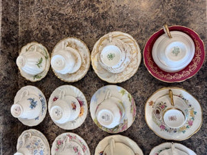 Bone China Misc Cup & Saucer Lot