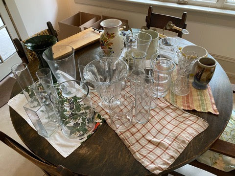 Miscellaneous Glass Vase Lot