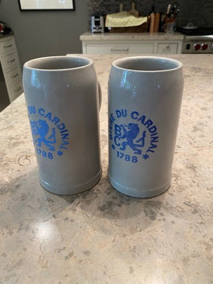 2 "Biere Du Cardinal 1788" Beer Steins