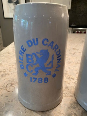 2 "Biere Du Cardinal 1788" Beer Steins
