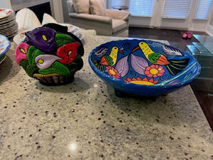 2 Painted Pottery Pieces
