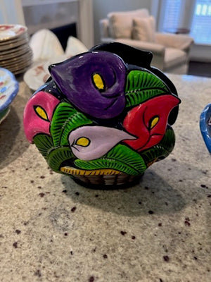 2 Painted Pottery Pieces