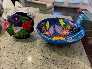 2 Painted Pottery Pieces