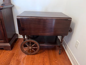 Vintage Ethan Allen Drop Leaf Tea Cart