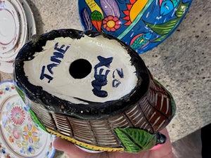 2 Painted Pottery Pieces