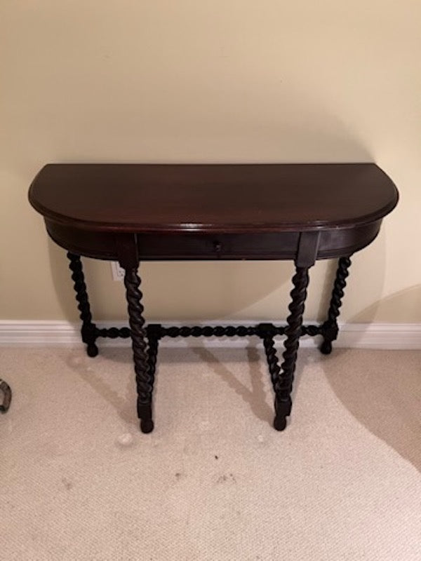 Antique Murray-Kay LTD Demilune Console Table