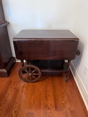 Vintage Ethan Allen Drop Leaf Tea Cart