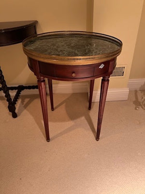 Round Marble Top Side Table