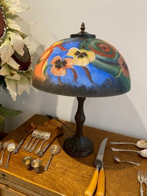 Replica Tiffany Style Painted Lamp