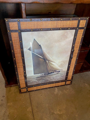 Sailboat, Unique Framed Print