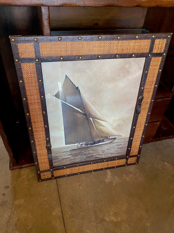 Sailboat, Unique Framed Print