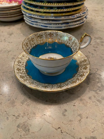 Aynsley Bone China Cup & Saucer D199