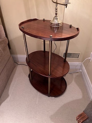 3 Tier Wood Side Table