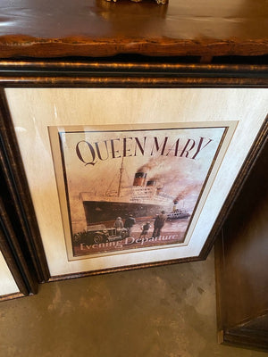 "Hamilton Studios" Queen Mary & Mauretania Framed Prints