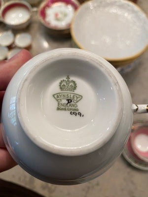 Aynsley Bone China Cup & Saucer D199