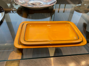 2 THOMAS DANISH GOLD Platters- Flammfest, made in Germany