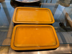 2 THOMAS DANISH GOLD Platters- Flammfest, made in Germany