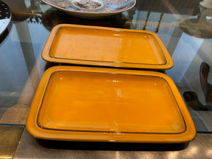 2 THOMAS DANISH GOLD Platters- Flammfest, made in Germany