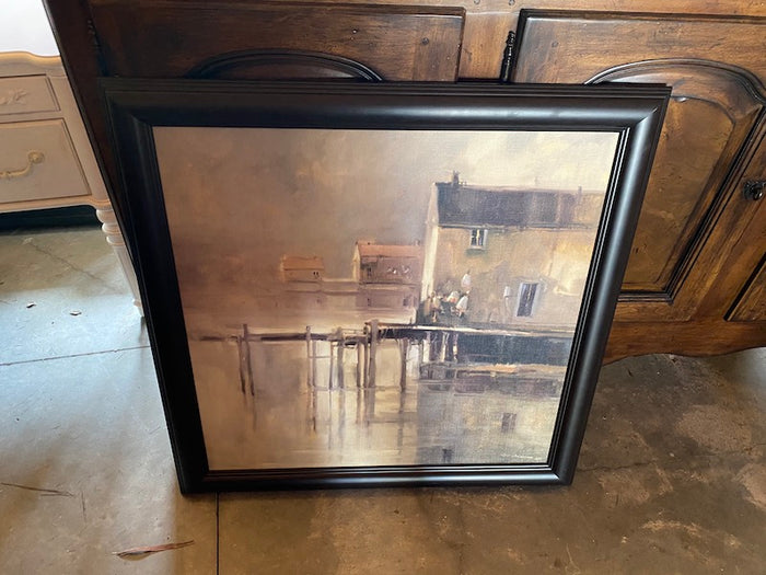 Dock & Lake House Print