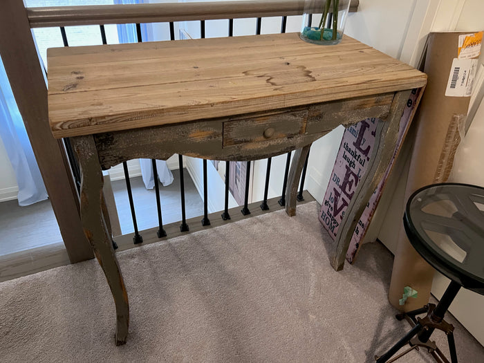 Recycled Reclaimed Wood Console Table from Privilege (Retail $360)