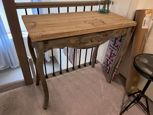 Recycled Reclaimed Wood Console Table from Privilege (Retail $360)