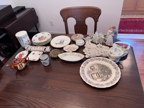 Miscellaneous Bone China, Napkin Rings & Decor Lot