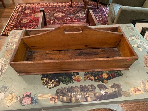 Antique Wood Tray w/Handle