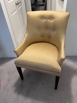 Bombay Company Gold Silk Chair