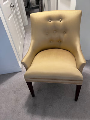 Bombay Company Gold Silk Chair