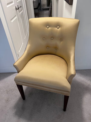 Bombay Company Gold Silk Chair