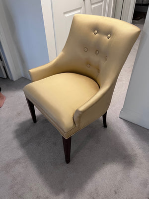 Bombay Company Gold Silk Chair