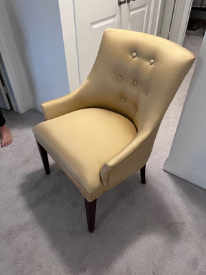 Bombay Company Gold Silk Chair