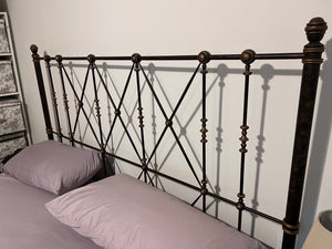 Bombay Company King Bed Frame + 'Like New' Mattress