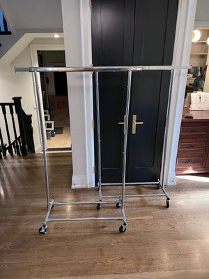 2 Metal Clothing Racks