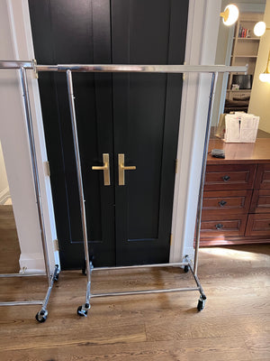 2 Metal Clothing Racks