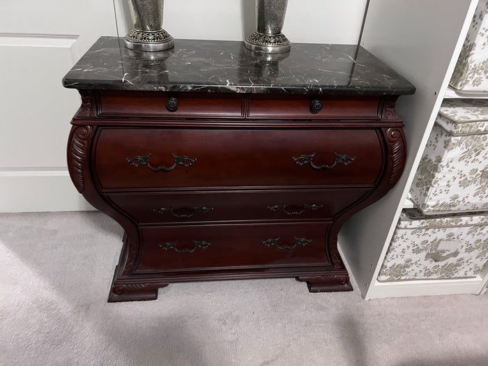 Bombay Company 5 Drawer Marble Top Commode Sell My Stuff Canada