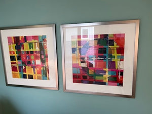 2 Colourful Abstract Prints