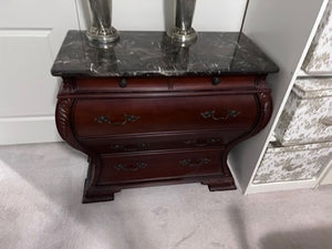 Bombay Company 5 Drawer Marble Top Commode