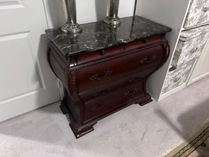 Bombay Company 5 Drawer Marble Top Commode