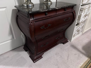 Bombay Company 5 Drawer Marble Top Commode