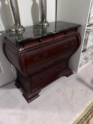 Bombay Company 5 Drawer Marble Top Commode