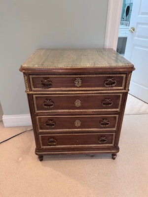 Antique Marble Top Chest of Drawers