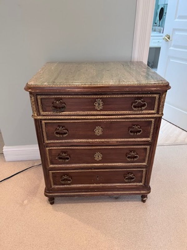 Antique Marble Top Chest of Drawers