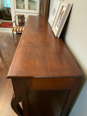 Beautiful Burled Wood Antique Credenza/Sideboard