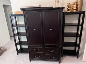 Bombay Company Armoire + 2 Shelving Units
