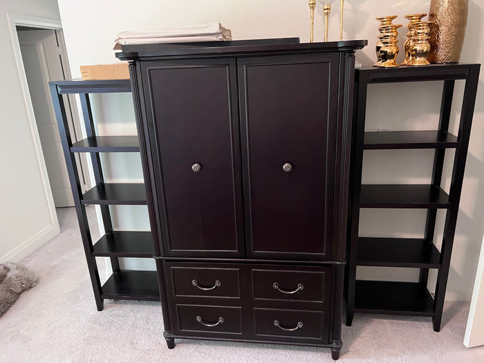 Bombay Company Armoire + 2 Shelving Units